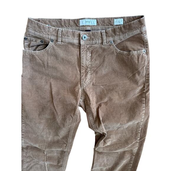 Brax Cooper Fancy Brown Corduroys - Picture 5 of 7